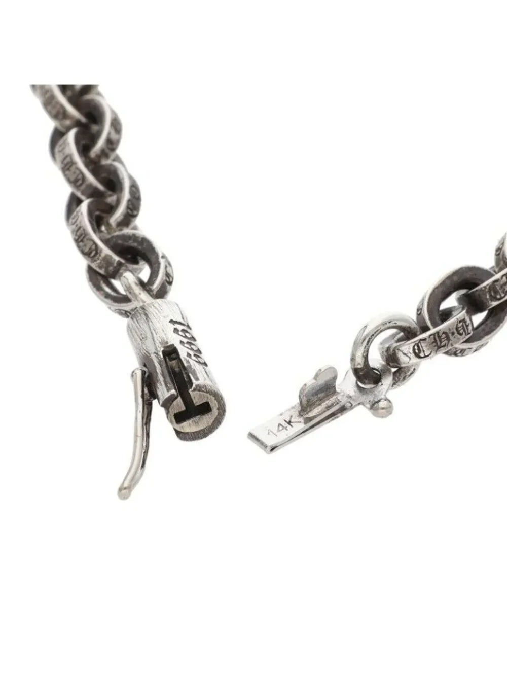Chrome Hearts Paper Chain Silver Bracelet